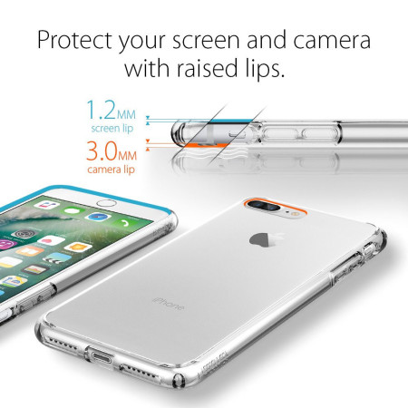 Funda iPhone 7 Plus Spigen Ultra Hybrid - Transparente