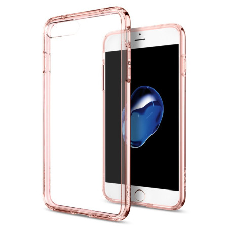 Spigen Ultra Hybrid iPhone 7 Plus Bumper Hülle in Rosa Kristal