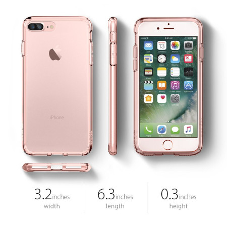 Funda iPhone 7 Plus Spigen Ultra Hybrid - Rosa