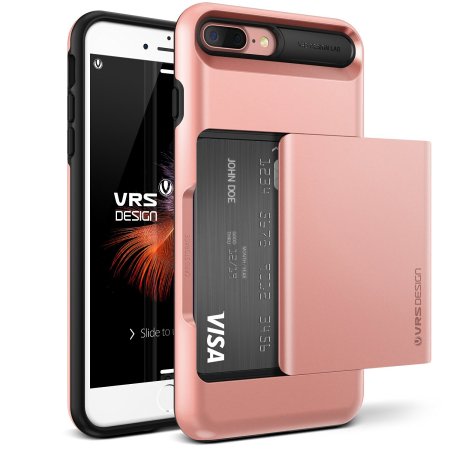 Funda iPhone 7 Plus VRS Damda Glide - Oro Rosa