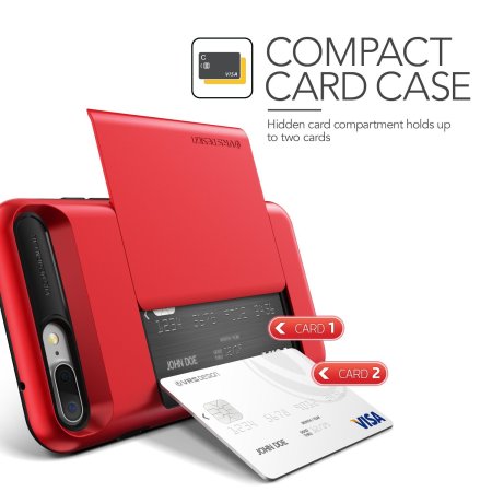VRS Design Damda Glide iPhone 8 Plus / 7 Plus Case - Apple Red