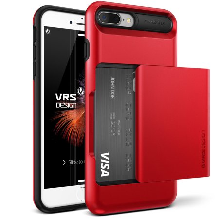 Coque iPhone 8 Plus / 7 Plus VRS Design Damda Glide – Rouge Pomme