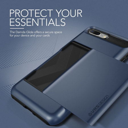 VRS Design Damda Glide iPhone 8 Plus / 7 Plus Case - Steel Blue