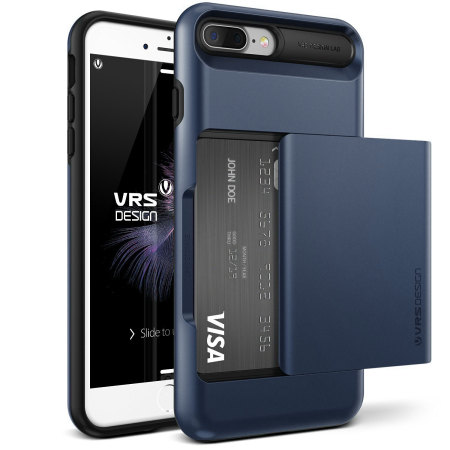 VRS Design Damda Glide iPhone 8 Plus / 7 Plus Case - Steel Blue
