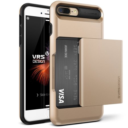 VRS Design Damda Glide iPhone 8 Plus / 7 Plus Case - Shine Gold