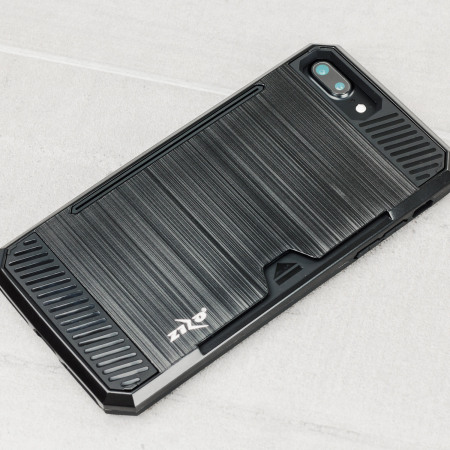 Zizo Metallic Hybrid Card Slot iPhone 7 Plus Case - Black