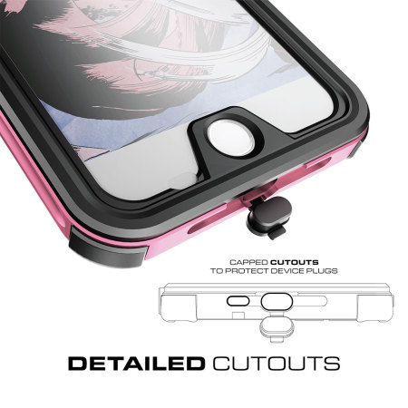 Ghostek Atomic 3.0 iPhone 7 Plus Waterproof Tough Case - Pink