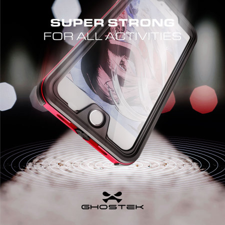 Ghostek Atomic 3.0 iPhone 7 Plus Vesitiiviskotelo - Punainen
