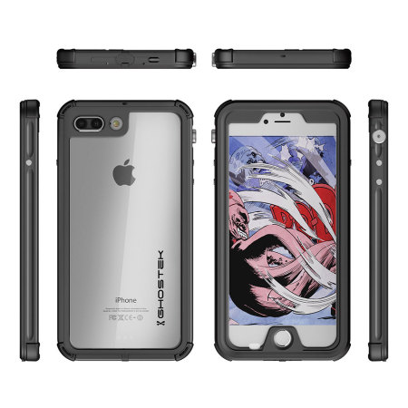 Ghostek Atomic 3.0 iPhone 7 Plus Waterproof Tough Case - Zwart