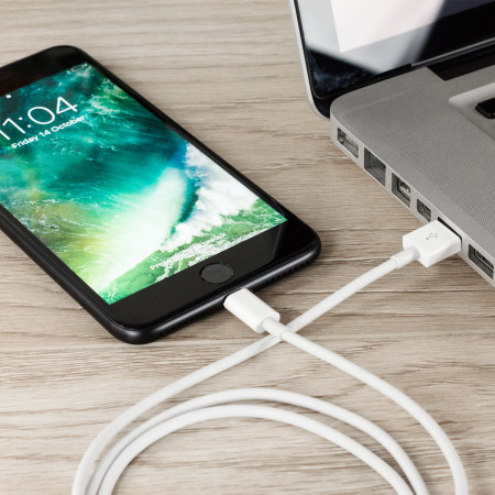 3x Olixar iPhone 7 / 7 Plus Lightning to USB Charging Cable - White 1m