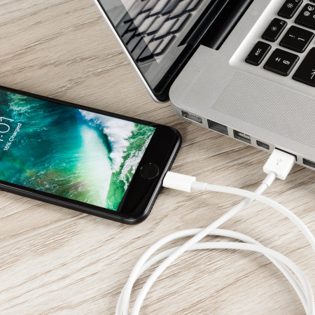 iPhone 7 / 7 Plus Lightning zu USB Sync- und Ladekabel in Weiß