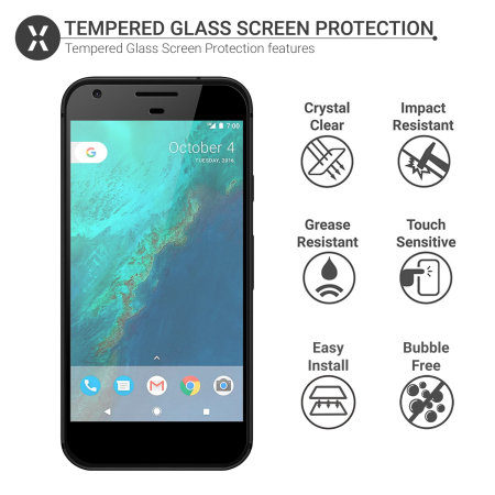 Protection d'écran Google Pixel XL Olixar en verre trempé