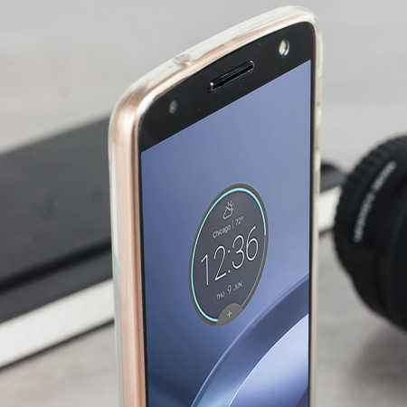 Olixar FlexiShield Motorola Moto Z Gel Hülle in 100% Klar