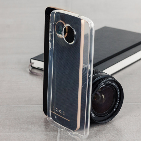 Olixar FlexiShield Motorola Moto Z Gel Case - 100% Clear