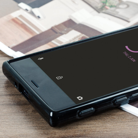 Coque Sony Xperia XZ FlexiShield en gel – Noire