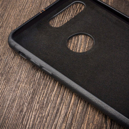 Premium Handmade Genuine Leather iPhone 7 Plus Skal - Svart
