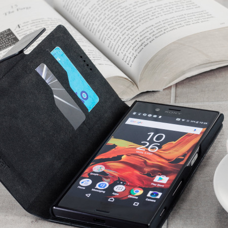 Olixar Bookcase Sony Xperia XZ Wallet Tasche Schwarz