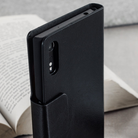 Olixar Leather-Style Sony Xperia XZ Wallet Case - Black
