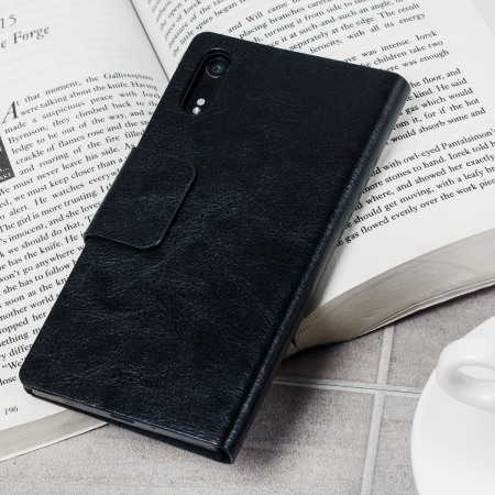 Housse Sony Xperia XZ Olixar Portefeuille Support Simili Cuir - Noire