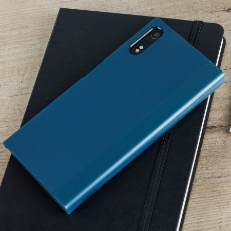 Official Sony Xperia XZ Style Cover Touch Case - Forest Blue
