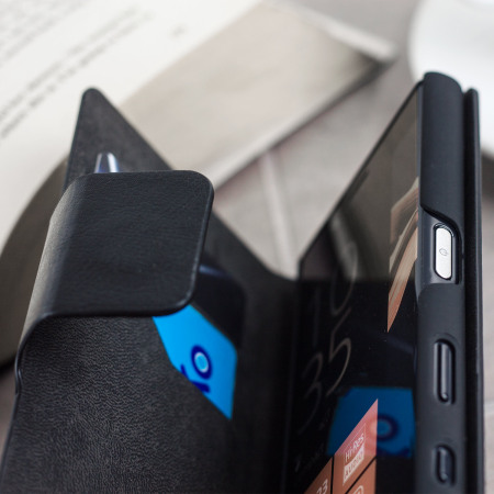 Olixar Bookcase Sony Xperia X Compact Wallet Tasche Schwarz