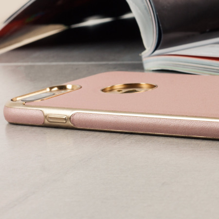 Olixar Makamae Lederlook iPhone 8 Plus / 7 Plus Case - Rosé Goud