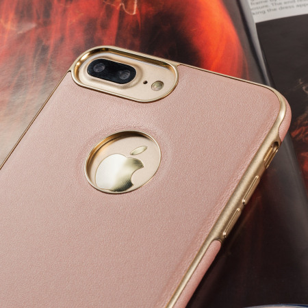 Olixar Makamae Leather-Style iPhone 7 Plus Case - Rose Gold