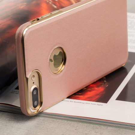 Olixar Makamae Lederlook iPhone 8 Plus / 7 Plus Case - Rosé Goud