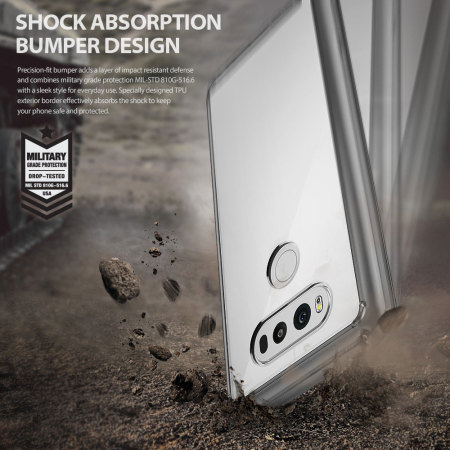 Rearth Ringke Fusion LG V20 Case - Rook zwart