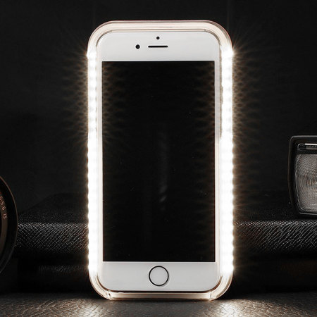 Casu iPhone 7 Selfie LED Light Case - Rosé Goud