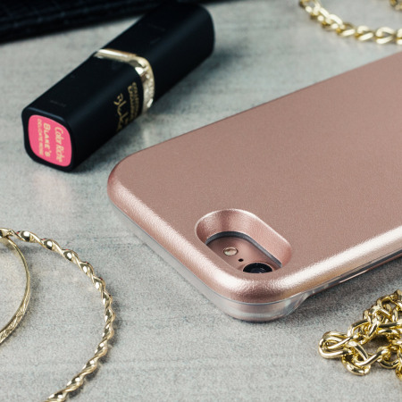 Casu iPhone 7 Selfie LED Light Case - Rosé Goud