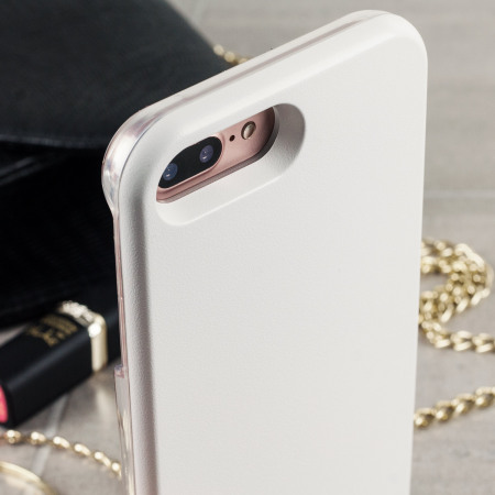 Coque iPhone 7 Plus Casu Selfie Lumière LED - Blanche