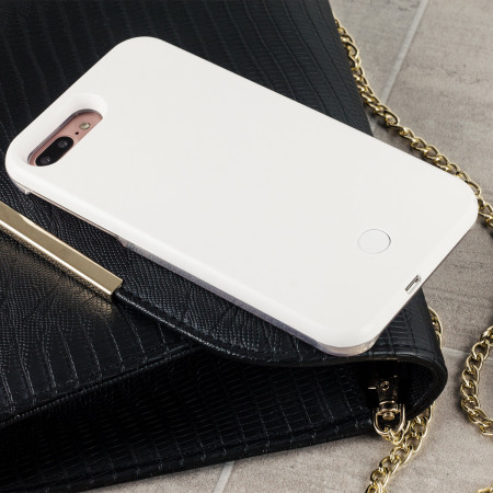 Casu iPhone 7 Plus Selfie LED Light Case Hülle in Weiß