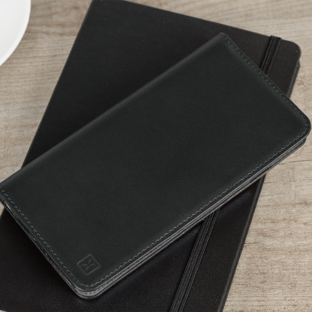 Olixar Genuine Leather iPhone 8 / 7 Plus Executive Wallet Case - Black