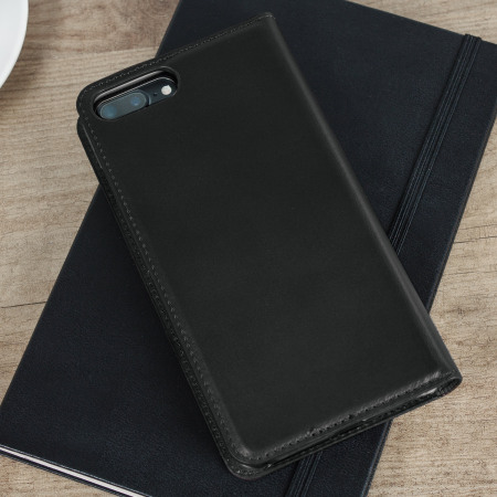 Olixar Genuine Leather iPhone 7 Plus Executive Lommedeksel - Sort