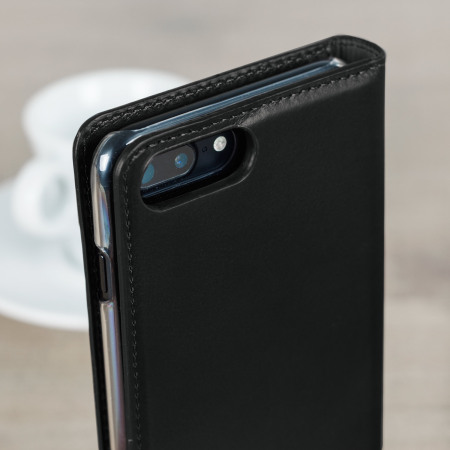 Olixar Genuine Leather iPhone 7 Plus Executive Lommedeksel - Sort