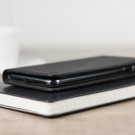 Olixar iPhone 7 Plus Ledertasche Executive Wallet Case in Schwarz