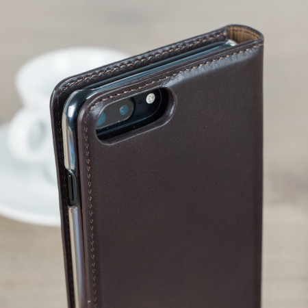 Olixar Genuine Leather iPhone 7 Plus Executive Lommeboksdeksel - Brun