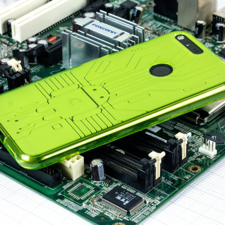 Cruzerlite Bugdroid Circuit Google Pixel Case - Green