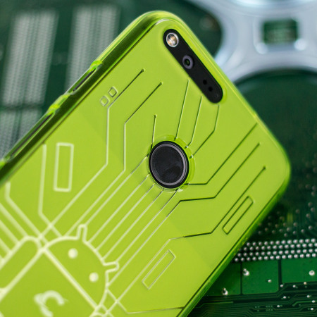 Cruzerlite Bugdroid Circuit Google Pixel XL Case - Green