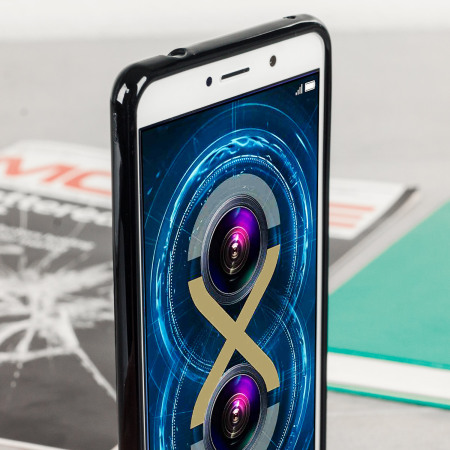 Olixar  FlexiShield Huawei Honor 6X Gel Hülle in Solid Schwarz