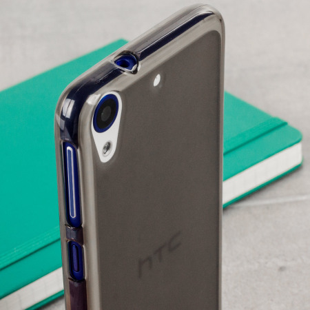 Coque HTC Desire 628 FlexiShield en gel – Noire fumée