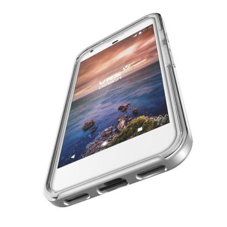 VRS Design Crystal Bumper Google Pixel Case - Light Silver