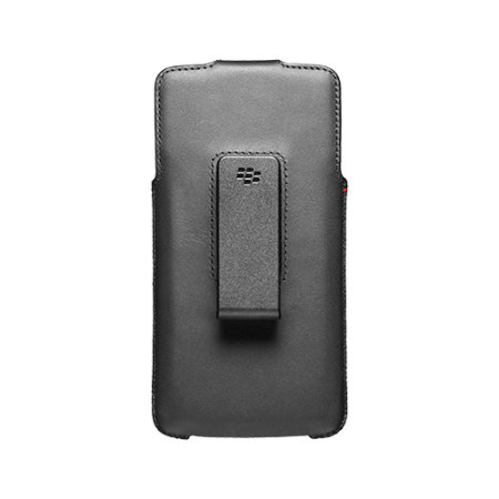 Official Blackberry DTEK60 Leather Swivel Holster Case - Black