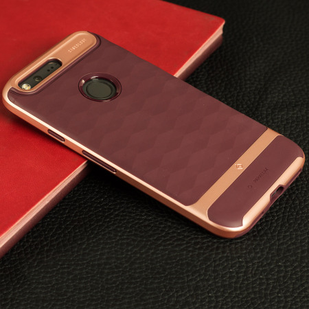 Coque Google Pixel Caseology Parallax – Burgundy / Or Rose