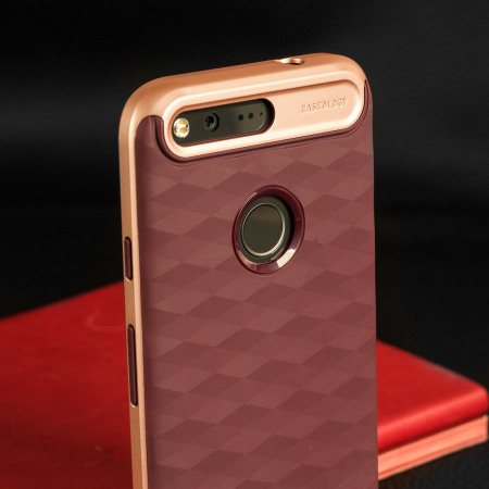 Coque Google Pixel Caseology Parallax – Burgundy / Or Rose