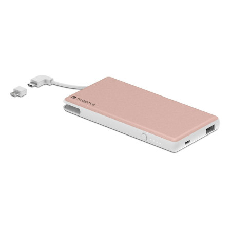 Mophie Powerstation Plus 6,000mAh Power Bank - Rose Gold