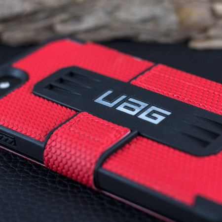 UAG Metropolis Rugged iPhone 8 / 7 Wallet case Tasche in Magma Rot