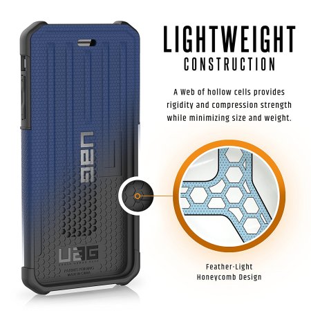 UAG Metropolis Rugged iPhone 8 Plus / 7 Plus Wallet Case - Cobalt Blue