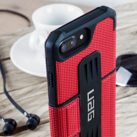UAG Metropolis Rugged iPhone 8 Plus / 7 Plus Wallet Case - Magma Red